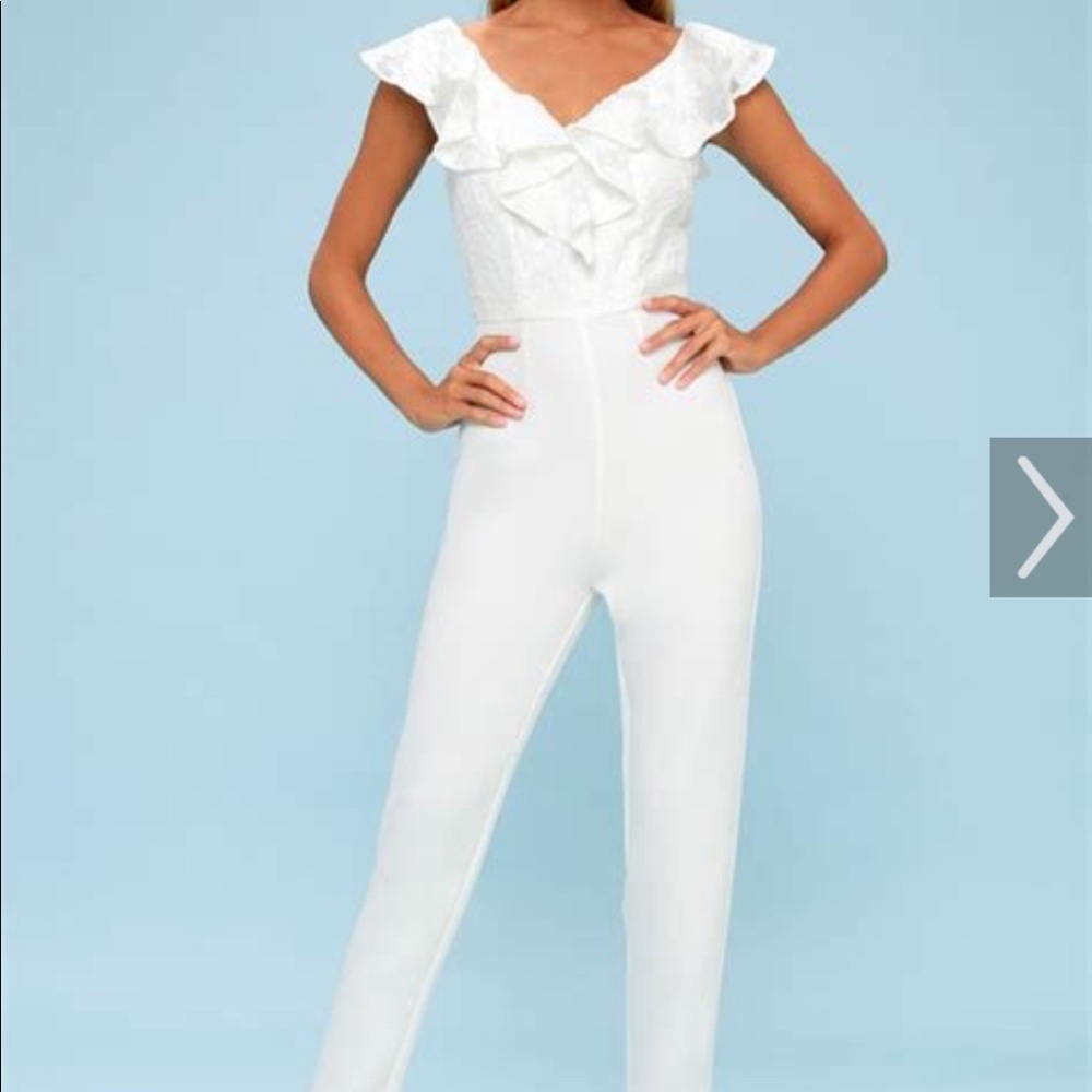 Keepsake the label radar jumpsuit ivory XS